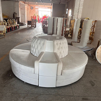 Ensemble de canapés circulaires modulaires pour salle de réception de mariage et événements