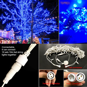 <span class=keywords><strong>Guirlande</strong></span> lumineuse LED bleue longue durée, étanche IP65, résistante aux UV, à économie d'énergie, pour la décoration de Noël, de jardin et de <span class=keywords><strong>terrasse</strong></span> - Product Image 3