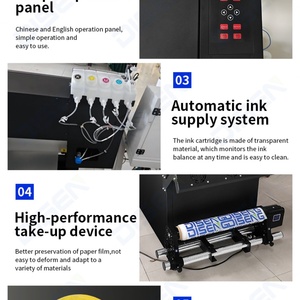 Impresora DTF Disen de 70 cm con Doble Cabezal de Impresión, Sistema Automático de Inyección de Tinta Rollo a Rollo, Todo en Uno con Agitador de Polvo para Impresión de Camisetas - Product Image 5