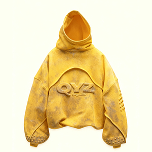 Custom di alta qualità doppio strato 500 Gsm felpe in pile produttori di felpa con cappuccio pesante stampa a sbuffo pesi massimi da uomo - Product Image 5