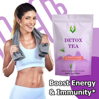 Thé Détox Personnalisé Marque Blanche OEM Saveur Pêche Naturelle Complément Herbal Améliore la Digestion Régulière avec du Thé Oolong