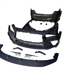 ลิ้นกันชนหน้าคุณภาพสูงสำหรับ Infiniti Q50 2014+ คาร์บอนไฟเบอร์แท้ ชุดแต่ง Boky - Product Image 1