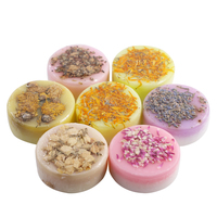 Main en mousse hôtel maison lavage blanchissant la peau lavande douces roses fleur visage savon naturel