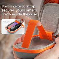 Sac de rangement universel mini coloré et étanche avec double fermeture éclair, étui de transport portable AMagisn pour accessoires d'appareil photo sportif