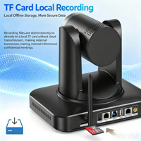 Cámara de Conferencia PTZ Inalámbrica 5.8G 4K con Seguimiento Automático por IA, Zoom Óptico 10x, Cámara de Video IP para Transmisión en Sala de Reuniones e Iglesias