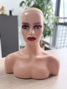<span class=keywords><strong>Tête</strong></span> de mannequin double épaule en gros, multicolore, style européen, pour <span class=keywords><strong>maquillage</strong></span> et coiffure Kasikani Karen, idéale pour l'entraînement - Product Image 1