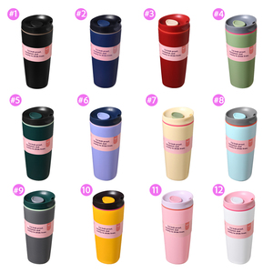 แก้วกาแฟเก็บความร้อนแบบพกพา ขนาด 12 ออนซ์ 20 ออนซ์ ผนังสองชั้นสุญญากาศ ป้องกันการแตกหัก ดีไซน์ทนทานสำหรับการดื่มในชีวิตประจำวัน - Product Image 6