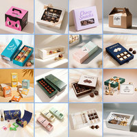 Boîte d'emballage en carton pour macarons, de qualité alimentaire, écologique, recyclable, avec fenêtre transparente et séparateurs, pour coffrets cadeaux de boulangerie