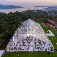 Grandes tentes 15x30m pour événements Tente de mariage en plein air blanche pour 500 places