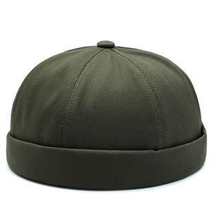 Vente en gros, casquette sans bord en coton de rue décontractée et élégante, manchette roulée, <span class=keywords><strong>chapeau</strong></span> sans bord, <span class=keywords><strong>Docker</strong></span> marin, bonnet rétro - Product Image 5