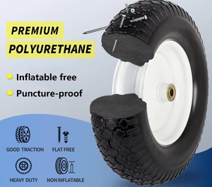 ล้อรถเข็นยางล้อและยางสำหรับเครื่องตัดหญ้าแบบแฮนด์ฟรี4.00-8ล้อและยาง FO - Product Image 3
