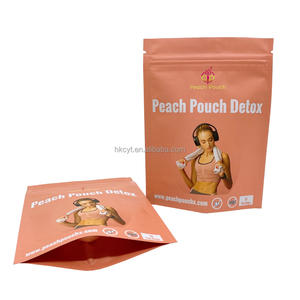 Sacs d'emballage alimentaire en plastique à fermeture éclair, sachets refermables, pochette debout, personnalisés pour épices en poudre, 100 unités - Product Image 5