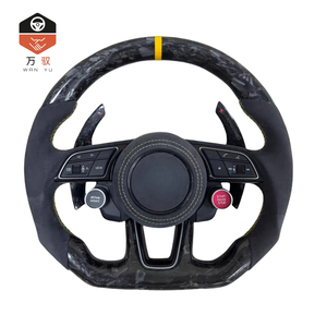 Volant de direction LED Accessoires de voiture pour Audi A1 A3 A4L A5 A6L A7 A8 Q2 Q3 Q4 <span class=keywords><strong>Q6</strong></span> Q5 Q7 Q8 TT R8 Volant de direction personnalisé en fibre de carbone - Product Image 1