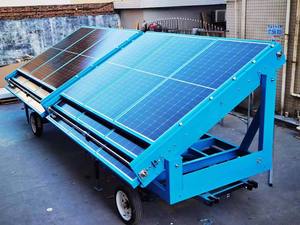 مقطورة طاقة هجينة متنقلة S800-120 بنظام شمسي/رياحي خارج الشبكة، ألواح أحادية البلورية بتقنية MPPT، بطارية احتياطية من الرصاص الحمضي بسعة 120 كيلوواط ساعة - Product Image 3