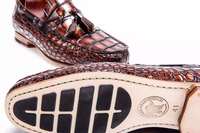 Hochwertige Goodyear Größe 41 Slipper Schuh Phantasie hübsche Alligator Haut offizielle Herren schuhe Slipper Krokodil leder Schuhe Herren