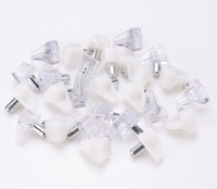 Goupille de Support d'étagère en verre de meubles de chevilles d'étagères de cuisine en plastique transparent