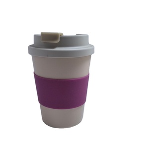 Eco Friendly riutilizzabile viaggio tazza di caffè 12oz RPET portare via tazze di bambù per andare tazze per il succo di caffè - Product Image 2