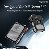 Boîtier métallique pour cage de caméra Osmo 360 en aluminium avec cadre de protection anti-rayures et capuchon d'objectif portable