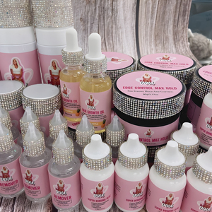 Kit de Instalación para Pelucas: Pegamento Impermeable para Pelucas Frontales de Encaje, Cera en Barra para el Cabello con Etiqueta Personalizada, Spray con Tinte, Control de Bordes y Spray de Fijación - Product Image 1