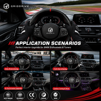 Pièces automobiles en cuir pour volant intérieur, compatibles avec F20 F30 F32 F36 F80 M3 M4 M5 M6 E70 E90 E91, vente en gros