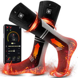 Chaussettes de ski chauffantes électriques rechargeables pour hommes et femmes, respirantes, en tricot, pour la <span class=keywords><strong>chasse</strong></span>, le camping, usage quotidien - Product Image 2