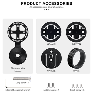 RIDERACE-Ordinateur de vélo pour Garmin Edge Bryton Cateye Casque de vélo Top Cap Chronomètre Compteur de vitesse Support de montage <span class=keywords><strong>VTT</strong></span> Accessoires - Product Image 2