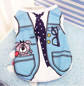 C091 Vente en gros OEM/ODM Vêtements pour chiens écologiques toutes saisons, salopettes imprimées tendance pour animaux de compagnie, logo personnalisé pour chats - Product Image 3
