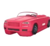 Bateau tamponneur électrique rouge de luxe en forme de voiture, 2 places, en plastique, pour enfants et adultes, qualité commerciale