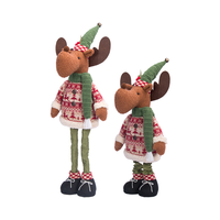 Noël flocon de neige tissu extensible Elk jouet cadeau en peluche jouet décor à la maison confort Squish Kitty peluche peluche cadeau pour enfant