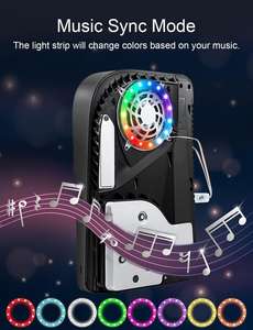 <span class=keywords><strong>Console</strong></span> de jeu RGB LED Ring Strip lumières avec télécommande bande lumineuse 8-couleurs atmosphère pick-up barre lumineuse pour PS5 - Product Image 3