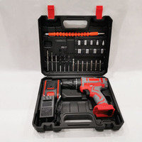 Ensemble de perceuse à percussion portable 21V36V en gros, 10 mm, électrique, pour le bricolage, usage industriel, sans fil, batterie au lithium 13 mm, moteur en plastique
