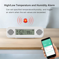 Sensor Tekanan Udara, Suhu, dan Kelembapan WiFi Tuya Smart Life untuk Alexa Google