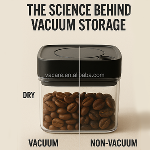 Vacare 320ML 500ML 900ML 1200ML Récipients de stockage d'aliments de cuisine sous vide Stockage sec et hygiénique Étanche à l'humidité Résistant à la moisissure - Product Image 5