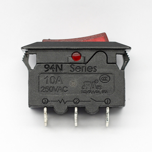 Kuoyuh 94n nhiệt quá tải bảo vệ ngắt mạch 10A/16A 250V đánh giá Dải điện với 3 pin ánh sáng màu đỏ Rocker chuyển đổi - Product Image 2