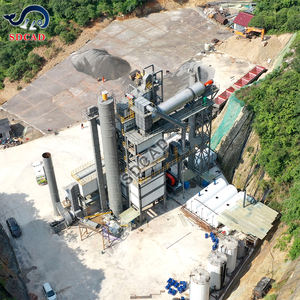 קטן נייד אספלט חבט ערבוב צמח 40t h 100 tph 120t תוף יצווה תחנת בקרה אוטומטית מבער פחם - Product Image 3