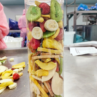 Mélange de fruits lyophilisés en vrac à bon prix les plus vendus (fraise banane kiwi figue rouge datte pomme)