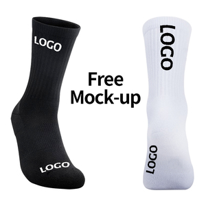 Soxtown Trống Crew Cotton Vớ Thể Thao Màu Sắc Đồng Bằng Chạy Vớ Bóng Rổ Biểu Tượng Tùy Chỉnh Đen Trắng Màu Xám - Product Image 3