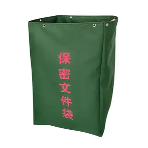 Large capacity canvas drawstring bag thickened Unsold file bag custom logistics transfer express storage bag