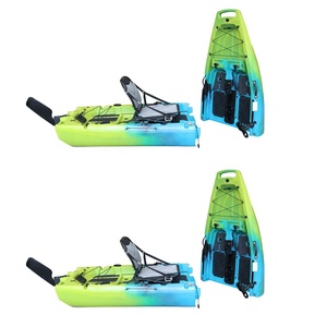 Vicking 2024 New Arrival 9.5ft Modular hai phần có thể tháo rời cánh quạt đạp câu cá <span class=keywords><strong>Kayak</strong></span> gấp <span class=keywords><strong>Kayak</strong></span> cho biển thể thao xuồng - Product Image 4