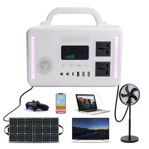 300W Centrale électrique portable LiFePO4 <span class=keywords><strong>Kit</strong></span> de générateur <span class=keywords><strong>solaire</strong></span> pour la maison et l'extérieur 192wh Énergie extensible, sortie AC/DC/USB - Product Image 1