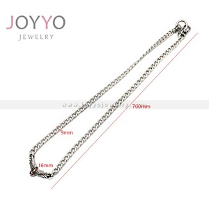 Collier pour homme en acier inoxydable 316l de style moto hardcore, style punk heavy metal - Product Image 4