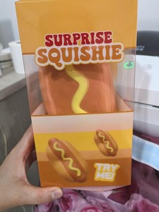 Jouet Squishy Géant en TPR en forme de Hot-Dog Simulé, Rempli de Farine, à Rebond Lent, Jouet Anti-Stress Simulant un Pain et un Jambon - Product Image 5