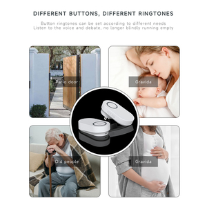 <span class=keywords><strong>Timbre</strong></span> de <span class=keywords><strong>timbre</strong></span> digital inalámbrico con botón autoalimentado resistente al agua, nueva fuente de alimentación de enchufe para uso en el hogar, Hotel, apartamento - Product Image 4