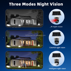 ホンナール 8MP 10倍デジタルズーム ソーラー式防犯CCTV PTZカメラ V380 Pro 4Kデュアルレンズ WiFi屋外 4G SIMカード対応ソーラーカメラ - Product Image 6