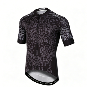 Ice Silk Lightweight Eco-Friendly Windproof Cycling Shorts Unisex UV Protection Full Zip Summer Hot Weather Short Sleeve Team - Product Image 1
