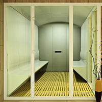 Fanlan Moderne, Cabine de vapeur 4 personnes, 11 kW, Infrarouge lointain, Acrylique, Design traditionnel, Puissance 6 kW