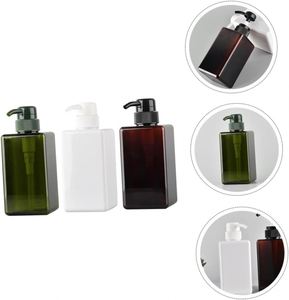 250ml & 450ml Square Foam Pump <b>Bottles</b> PETG Transparent Facial Cleanser Soap Dispenser with Screen Printing - Product Image 3