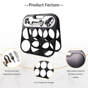 Latrou ชั้นวางไวน์พลาสติกพร้อมที่เปิดขวดที่ตัดอลูมิเนียมฟอยล์ - Product Image 2