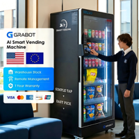 Grabot Elite 620, Máquina Expendedora Inteligente con IA, Vidrio Templado de 21.7 Pies Cúbicos, Automatización de Inventario, Monitoreo Remoto, Sistema Grab-and-Go
