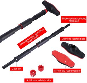 Puerta gimnasio Bar bloqueo de la puerta levantar la barbilla Bar No tornillos Pull-Up Bar equipo de gimnasio en casa hasta 200KGS - Product Image 3